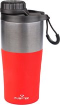 Rubytec Shira Bigshot - Vacuüm Drinkfles - 350 ml - Isolatiebeker - Handige Drinktuit - Lekvrije Drinkdop - Urenlang Koud of Warm Drinken - Lekvrij - BPA-vrij - Rood