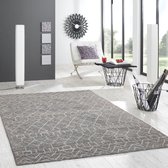 Handgemaakt Vloerkleed Berber Design - Grijs / Paars - 200x290 cm