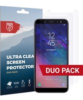 Rosso Samsung Galaxy A6 Ultra Clear Screen Protector Duo Pack