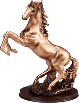 Relaxdays statue cheval - statue de salon - cheval cabré - statue de cheval décoratif