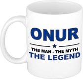 Onur The man, The myth the legend cadeau koffie mok / thee beker 300 ml