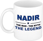 Nadir The man, The myth the legend cadeau koffie mok / thee beker 300 ml