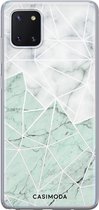 Samsung Note 10 Lite hoesje siliconen - Marmer mint mix | Samsung Galaxy Note 10 Lite case | multi | TPU backcover transparant