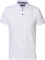 Petrol Industries Korte mouw Polo shirt - M-2000-POL930 Wit (Maat: M)