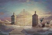 BANKSY Boys Climbing Heaven's Gate Walled Off Hotel Canvas Print