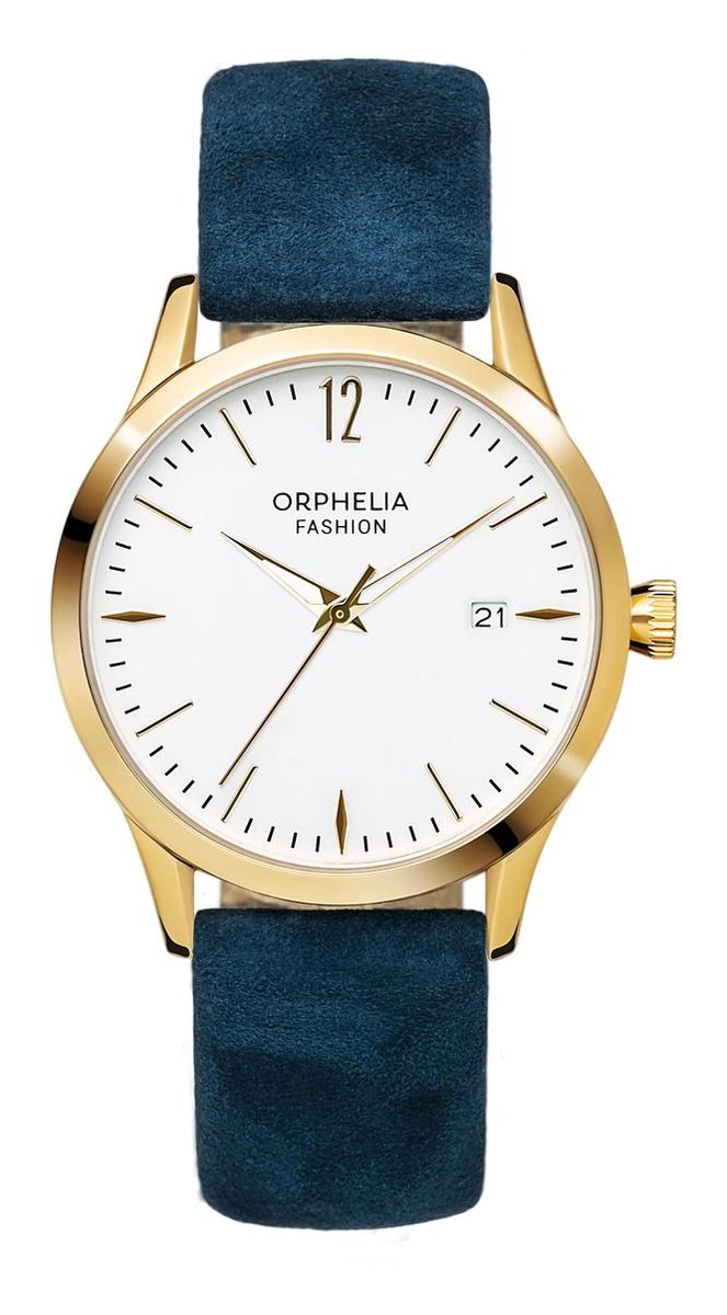 Orphelia Fashion OF711700 - Horloge - Leer - Blauw - 36 mm