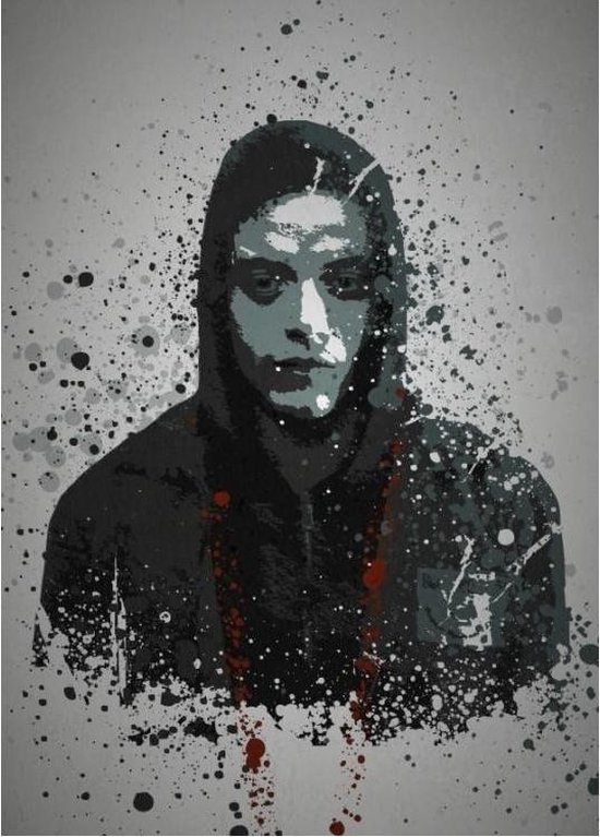 PC SPLATTER - Magnetic Metal Poster 45X32 - Fsociety