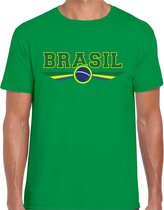 Brazilie / Brasil landen t-shirt groen heren XL