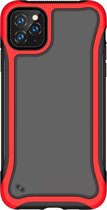 Voor iPhone 11 Pro Max Blade-serie Transparant acryl Beschermhoes (rood)
