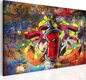 Schilderijen Op Canvas - Schilderij - Graffiti master 90x60 - Artgeist Schilderij