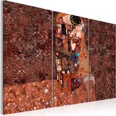 Schilderijen Op Canvas - Schilderij - Klimt inspiration - The Color of Love 120x80 - Artgeist Schilderij
