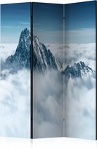 Kamerscherm - Scheidingswand - Vouwscherm - Mountain in the clouds [Room Dividers] 135x172 - Artgeist Vouwscherm