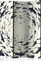 Kamerscherm - Scheidingswand - Vouwscherm - Fish Swirl [Room Dividers] 135x172 - Artgeist Vouwscherm