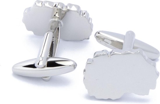 Boutons de manchette - Contour de carte de Macédoine