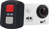 HAMTOD H9A Pro HD 4K WiFi-sportcamera met afstandsbediening en waterdichte behuizing, Generalplus 4247, 2,0 inch LCD-scherm, 170 graden groothoeklens (wit)