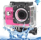 H16 1080P draagbare WiFi waterdichte sportcamera, 2,0 inch scherm, Generalplus 4248, 170 A + graden groothoeklens, ondersteuning TF-kaart (Magenta)