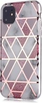 iPhone 11 Hoesje - Marble Design - Roze