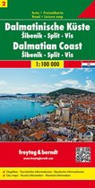 FB Dalmatische kust, blad 2 • Šibenik • Split • Vis