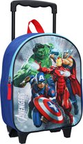 Marvel Trolley Rugzak Avengers 3d 9 Liter Polyester Blauw/rood