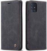 CaseMe Book Case - Geschikt voor Samsung Galaxy A51 Hoesje - Zwart