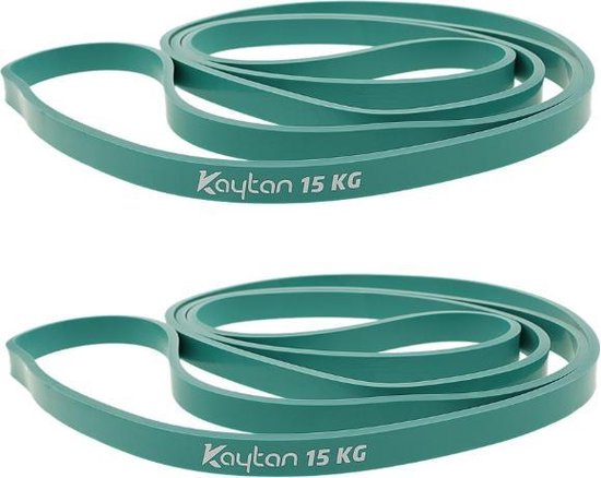 Elastische weerstandsband 15 kg - 2 stuks - Groen | bol.com