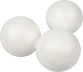 Ballen, d: 8 cm, 25 stuks, wit