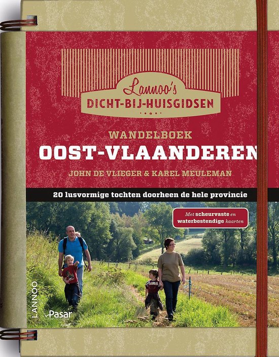 Cover van het boek 'Wandelboek Oost-Vlaanderen' van John de Vlieger