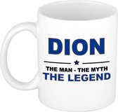 Dion The man, The myth the legend cadeau koffie mok / thee beker 300 ml
