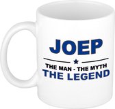 Joep The man, The myth the legend cadeau koffie mok / thee beker 300 ml