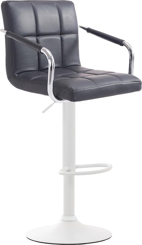 Tabouret de Bar Clp Lucy V2 - Cuir Artificiel - Zwart Wit