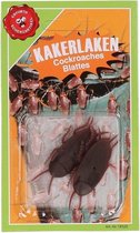 Halloween Nep dieren kakkerlakken 2x stuks van kunststof - Enge namaak beestjes