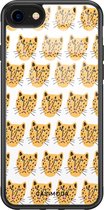 iPhone SE 2020 hoesje glass - Got my leopard | Apple iPhone SE (2020) case | Hardcase backcover zwart