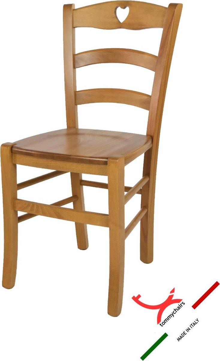 Tommychairs Cuore - Eetkamerstoel - 1 Stuk - Eikenhout