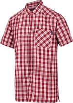 Regatta - Men's Mindano V Short Sleeved Checked Shirt - Outdoorshirt - Mannen - Maat S - Rood