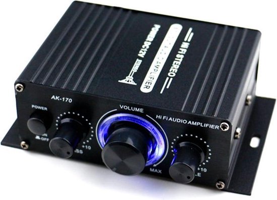 variabel klein temperatuur AK170 Auto Mini HIFI Versterker Audio DC 12V | bol.com