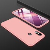 GKK Three Stage Splicing Full Coverage PC Case voor Xiaomi Redmi Note 6 Pro (Rose Gold)