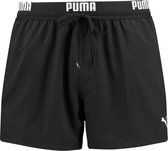 PUMA Swim Logo Short Heren Zwembroek - zwart - Maat M