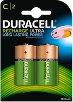 Duracell - Recharge Ultra Battery 2x C-cell 3000 mAh - HR14