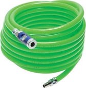 Persluchtslang met DN 7.2 safety koppelingen, 12 bar, 5 meter, 12 mm buitendiameter - HL-PVC-FW-GRE-6-12-5