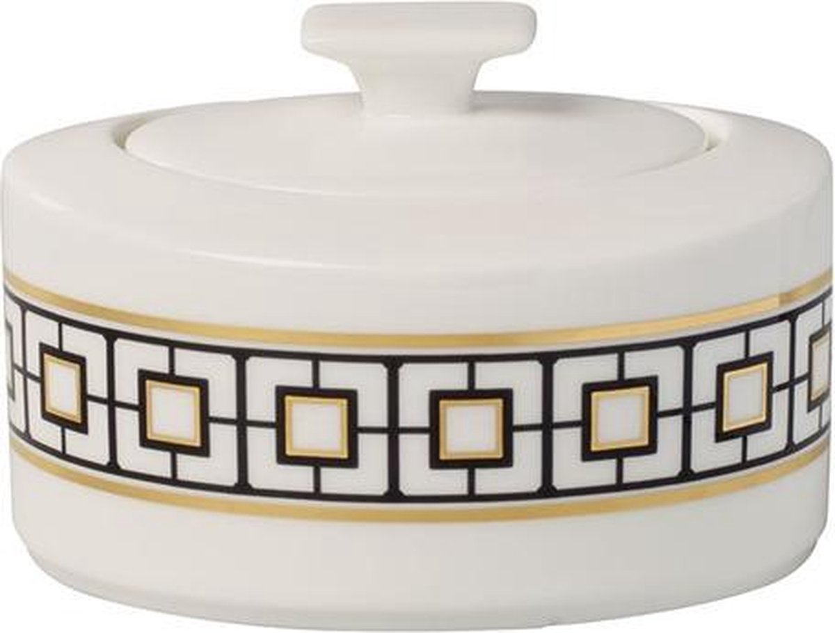 Villeroy & Boch 1046520960 suikerpot Zwart, Goud, Wit Porselein