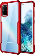 Samsung Galaxy A71 Bumper case - rood + glazen screen protector