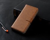 P.C.K. Hoesje/Boekhoesje/Bookcase/Book luxe Bruin geschikt voor Apple iPhone SE 2020