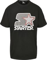 Starter Heren Tshirt -L- Starter Multicolored Logo Zwart