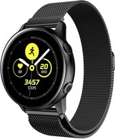 Milanees Smartwatch bandje - Geschikt voor  Samsung Galaxy Watch Active Milanese band - zwart - Horlogeband / Polsband / Armband
