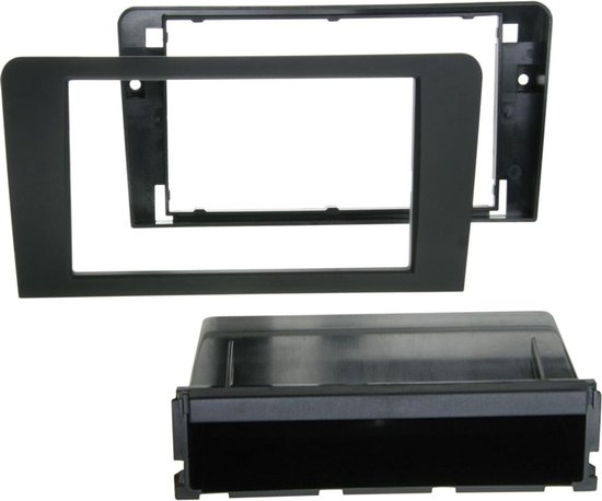Tomzz Audio Dubbel-DIN Inbouwframe – Zwart, Past In Audi A3 8P En Sportback 8PA (2003-2013), Voor Symphony, Chorus En Concert Radio's