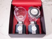Advanced Tea Drinker Collectie | Thee glazen cadeaupakket | 2 theeglazen | 2x 100 gram losse thee| Amsterdam Blend  en Ginger & Lemon | 2 theezeefjes