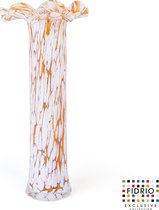 Design vaas Delicia - Fidrio FIRE - Bloemenvaas glas, mondgeblazen - hoogte 30 cm