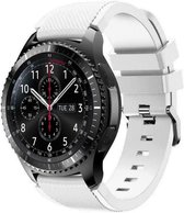 Siliconen bandje geschikt voor Samsung Galaxy Watch - 46mm - wit