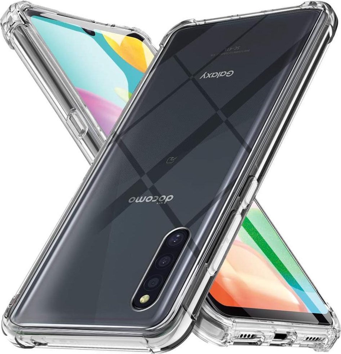 Shock proof Hoesje Geschikt voor: Samsung Galaxy A41 - Anti -Shock Silicone - Transparant