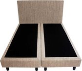 Bedworld Boxspring 120x220 - Geveerd - Seudine - Beige (ONC22)